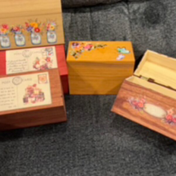 Recipe Boxes decorated