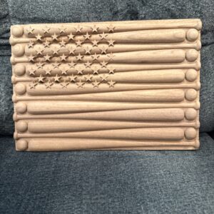 Baseball flag - black walnut